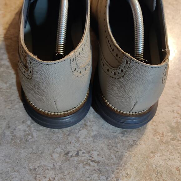Cole Haan Grand O's Shoes Leather Wingtip Oxfords Gray Mens Size 13 M Sneakers - Picture 5 of 8